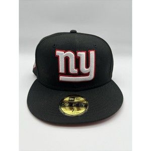 New York Giants NY Hat 59Fifty Size 7 Super Bowl XXV Patch Black Red